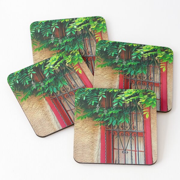 Item preview, Red Window with Wisteria  designed and sold by oh-bi-me.