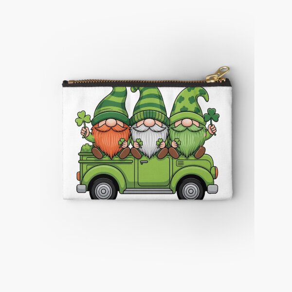 Item preview, St Patrick’s Day Gnomes in Green Truck designed and sold by QuiteOrbit.