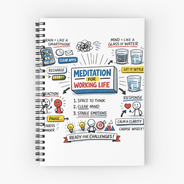Item preview, Meditation for Working Life designed and sold by I-HERE.
