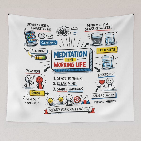 Item preview, Meditation for Working Life designed and sold by I-HERE.