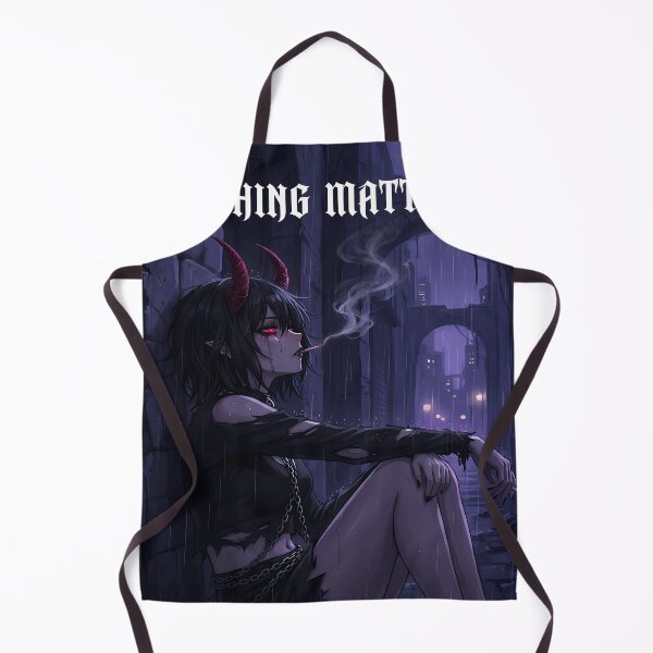 Item preview, Nothing Matters: Anime Demon Girl in Rain designed and sold by ChiqueAvenue.