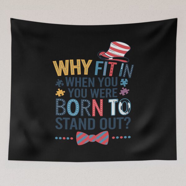 Item preview, Autism Awareness Why Fit In Doctor Teacher Cat In Hat Cool4  designed and sold by joyouartArt.