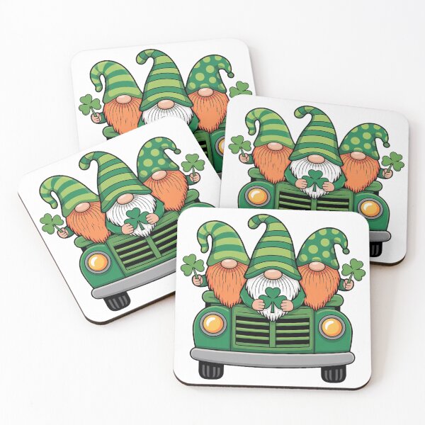 Item preview, Shamrock Gnome Truck St Paddy designed and sold by QuiteOrbit.