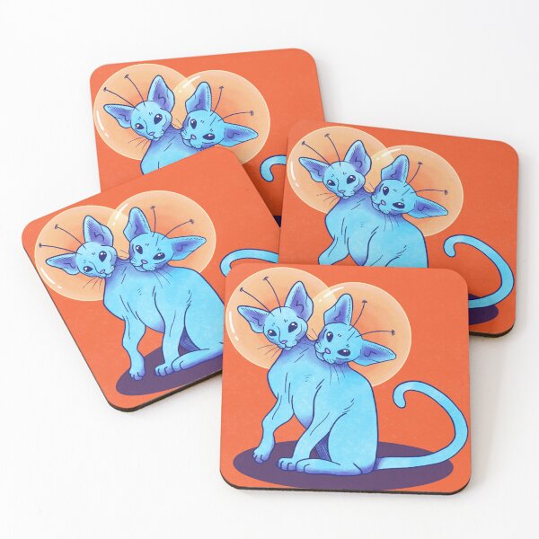 Item preview, Two Headed Space Cat designed and sold by Sarah Case.