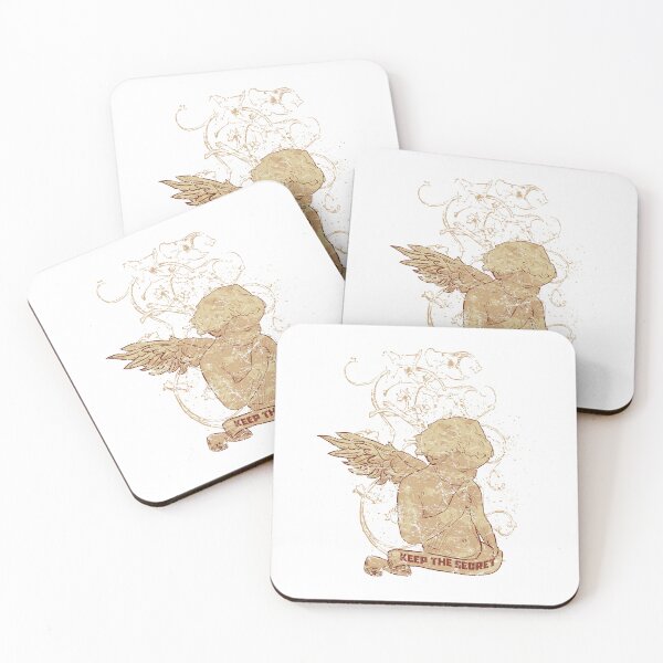 Item preview, Keep The Secret - Vintage Renaissance Cherub Silence Art designed and sold by snapifyprints.