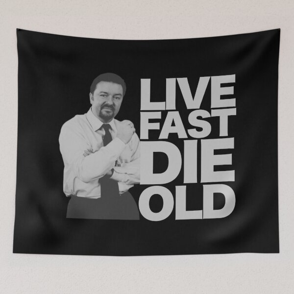 Item preview, Live fast die old Brent Quote designed and sold by UNK-Fatigues.