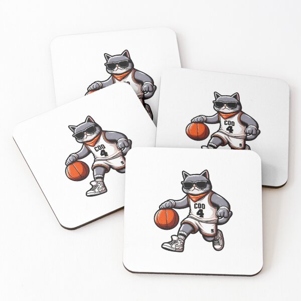 Item preview, Cool Cat Dribbling Basketball Street Style Illustration designed and sold by morisumoris.