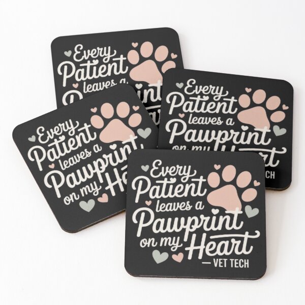 Item preview, Every Patient Leaves a Pawprint on My Heart – Vet Tech Gift for Veterinary Technicians & Animal Lovers designed and sold by limos.