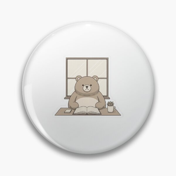 Item preview, Morning Study Bear Cozy Desk Sticker designed and sold by Tyzuu.