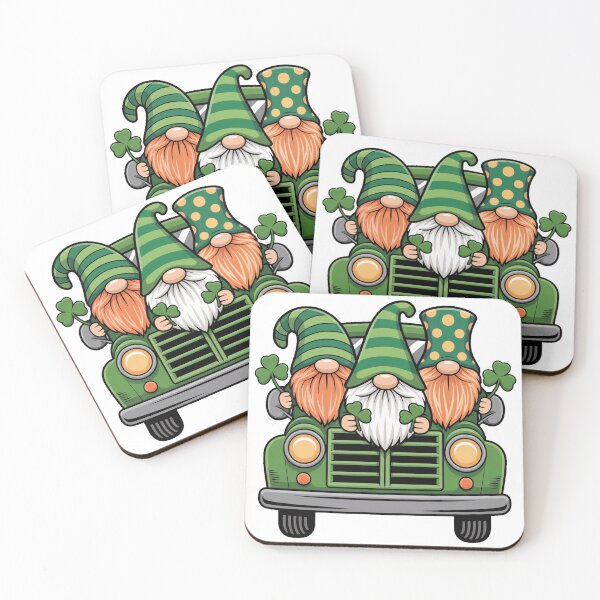 Item preview, Irish Gnomes Green Truck Celebration designed and sold by QuiteOrbit.