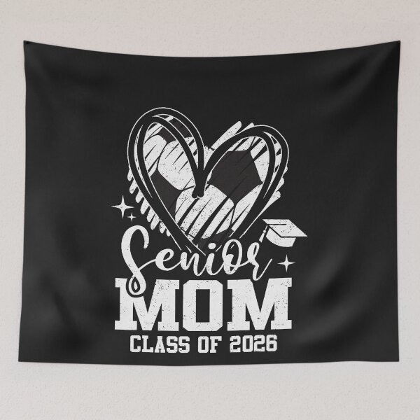 Item preview, Senior Mom Class of 2026 Soccer Graduation Heart  designed and sold by FrankIsabel.