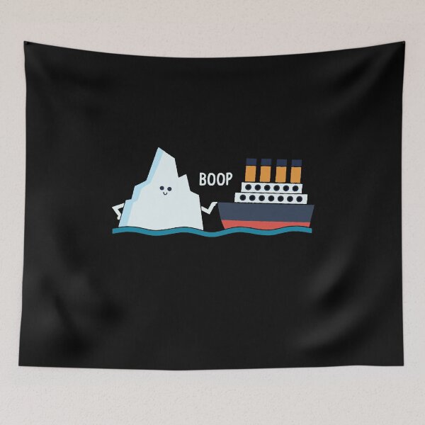 Item preview, Titanic Funny Titanic and Iceberg Boop Parody for Boys Girls designed and sold by farhanhafeez.