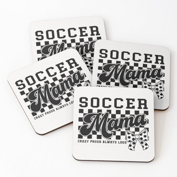 Item preview, Soccer Mama Crazy Proud Always Loud Bow Checkered Print  designed and sold by FrankIsabel.