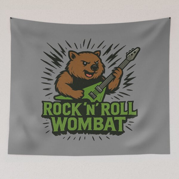 Item preview, Rock n Roll Wombat designed and sold by pUNKnown.