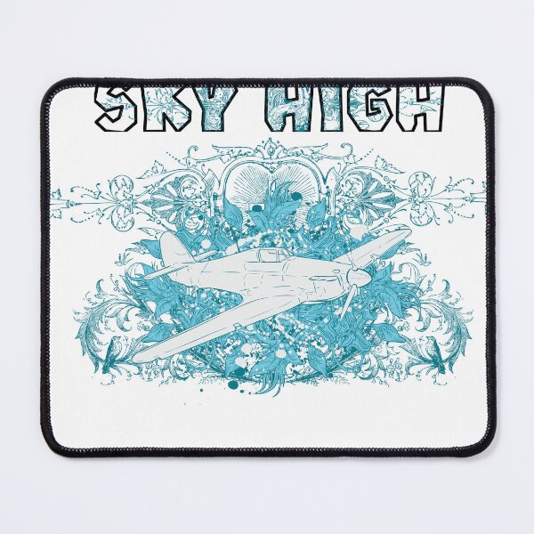 Item preview, Sky High - Vintage WWII Propeller Plane & Mint Filigree Art designed and sold by snapifyprints.