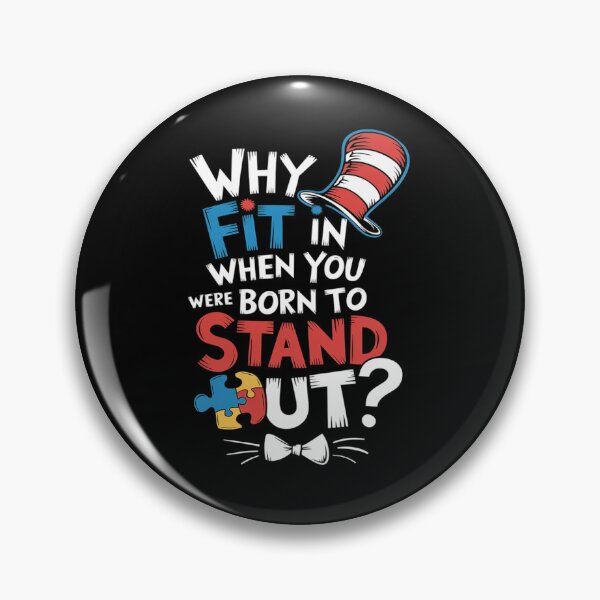 Item preview, Autism Awareness Why Fit In Doctor Teacher Cat In Hat Cool7 designed and sold by joyouartArt.