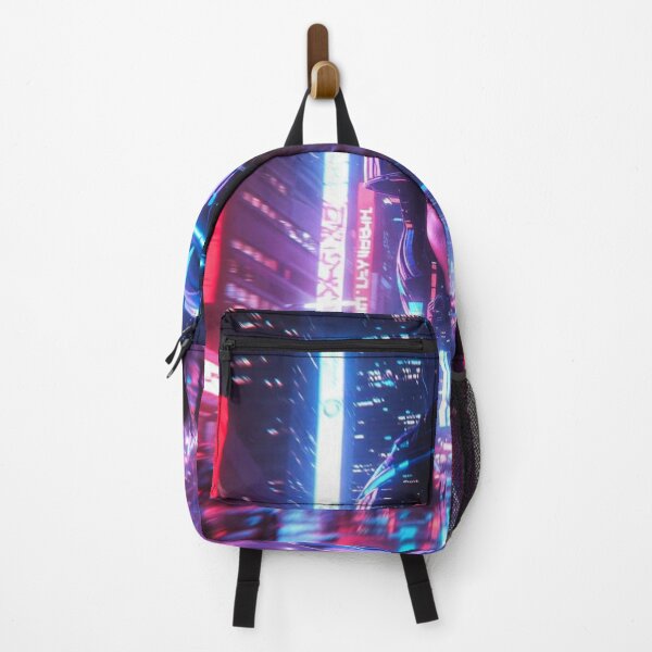 Item preview, Cyberpunk Neon Glitch Rider – Futuristic Helmet in Rainy Tokyo Megacity designed and sold by RadaQueen.
