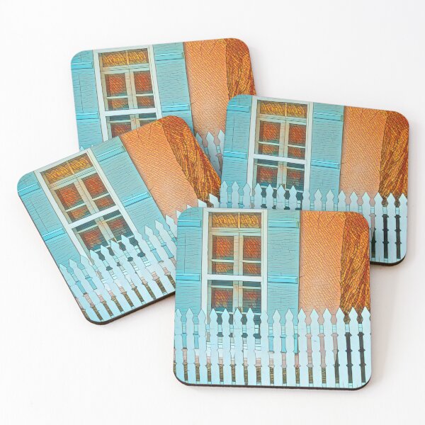 Item preview, Blue Shutters and Picket Fence on Canyon Road  designed and sold by oh-bi-me.