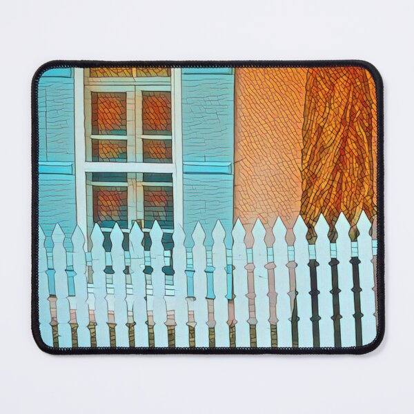 Item preview, Blue Shutters and Picket Fence on Canyon Road designed and sold by oh-bi-me.