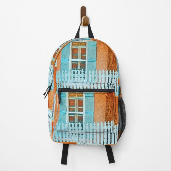 Item preview, Blue Shutters and Picket Fence on Canyon Road designed and sold by oh-bi-me.