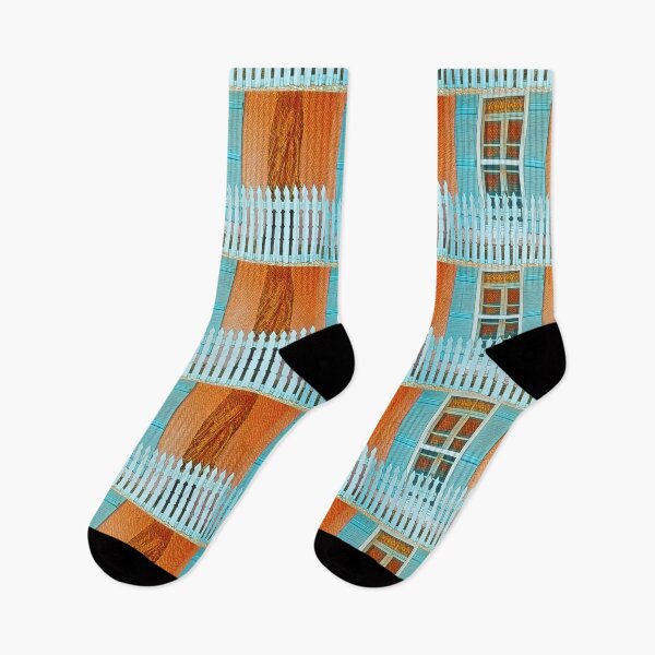 Item preview, Blue Shutters and Picket Fence on Canyon Road  designed and sold by oh-bi-me.