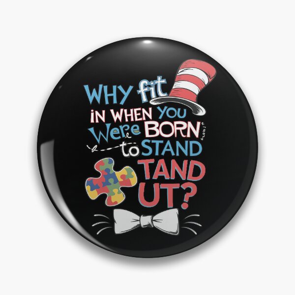Item preview, Autism Awareness Why Fit In Doctor Teacher Cat In Hat Cool7  designed and sold by joyouartArt.