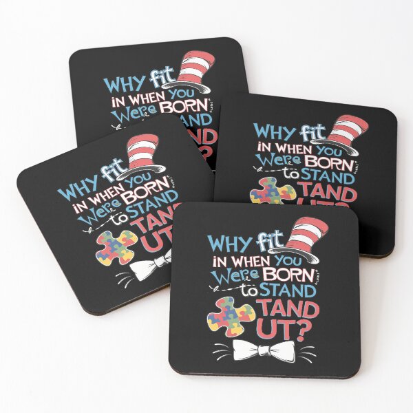 Item preview, Autism Awareness Why Fit In Doctor Teacher Cat In Hat Cool7  designed and sold by joyouartArt.