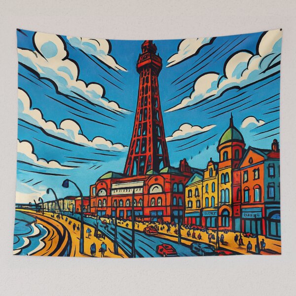 Item preview, Blackpool, city | Comics style - Cartoon designed and sold by ComicsFactory.