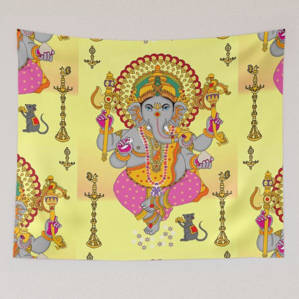 Item preview, Ganesha Spiritual Artwork – Sacred Hindu God Illustration designed and sold by Harshit_Digital_Arts.