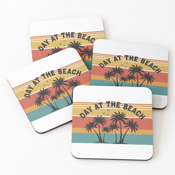 Item preview, Day at the Beach Retro Sunset Palm Tree T-Shirt – Tropical Summer Vacation Graphic designed and sold by Design-Pro-21.