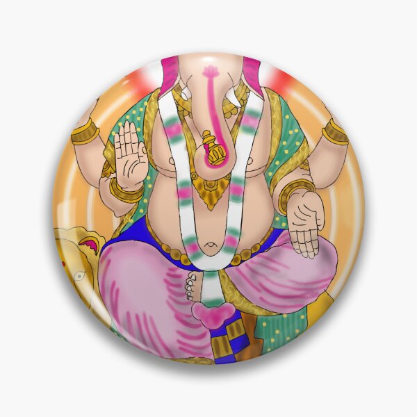 Item preview, Ganpati Bappa Artistic Design – Indian Sacred Illustration designed and sold by Harshit_Digital_Arts.