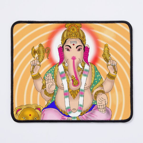 Item preview, Ganpati Bappa Artistic Design – Indian Sacred Illustration designed and sold by Harshit_Digital_Arts.