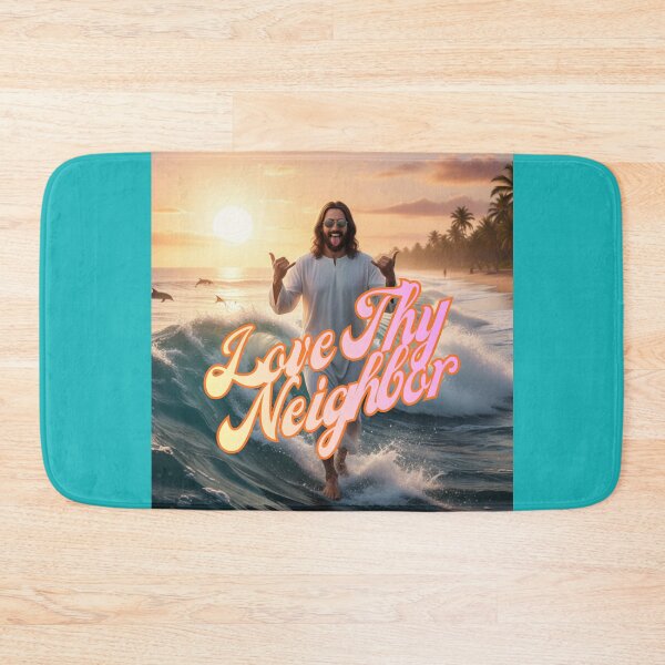 Item preview, LOVE THY NEIGHBOR DUDE ~ Hang Loose Jesus designed and sold by TheLastGarden.