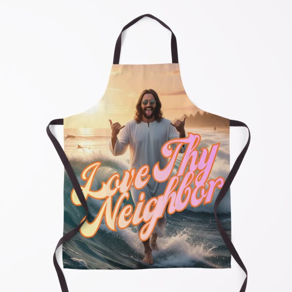 Item preview, LOVE THY NEIGHBOR DUDE ~ Hang Loose Jesus designed and sold by TheLastGarden.