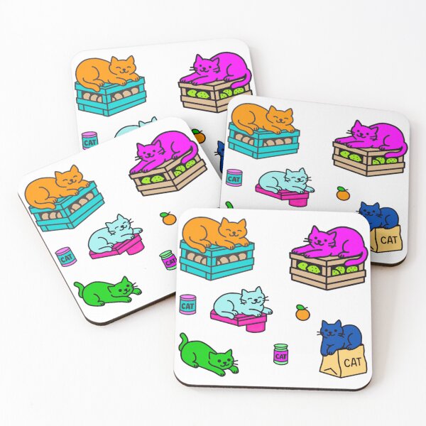 Item preview, Colourful Cats designed and sold by Kazzasthings.