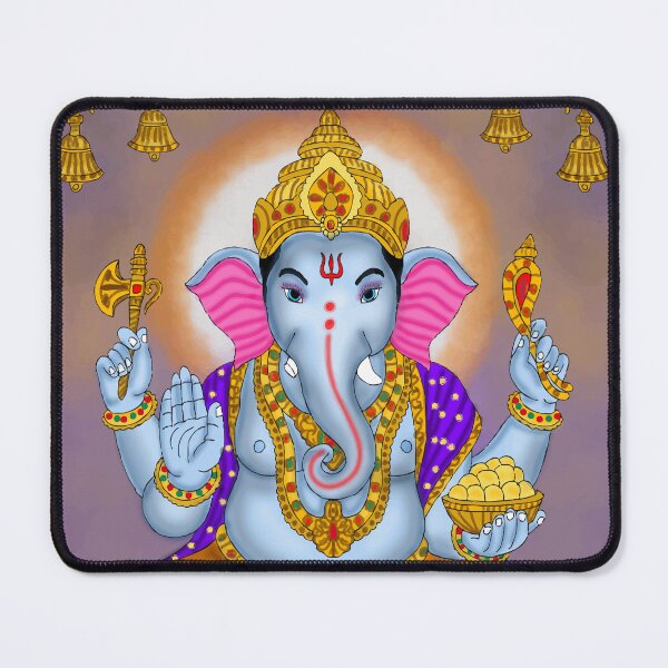 Item preview, Sacred Ganesha Illustration – Divine Hindu Culture Artwork designed and sold by Harshit_Digital_Arts.