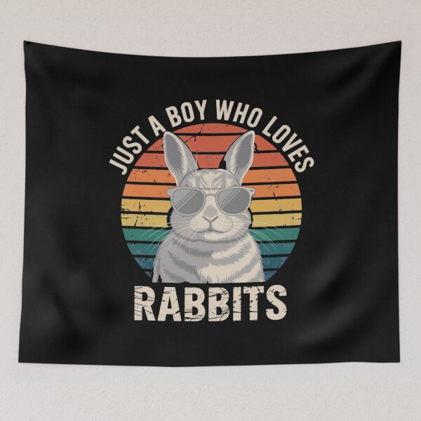 Item preview, Just A Boy Who Loves Rabbits Pet Lover designed and sold by CORJIDOG-ART.