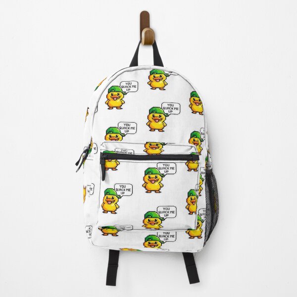 Item preview, You Quack Me Up – Funny 8-Bit Pixel Duck Meme Logo designed and sold by ParfaitPrints.