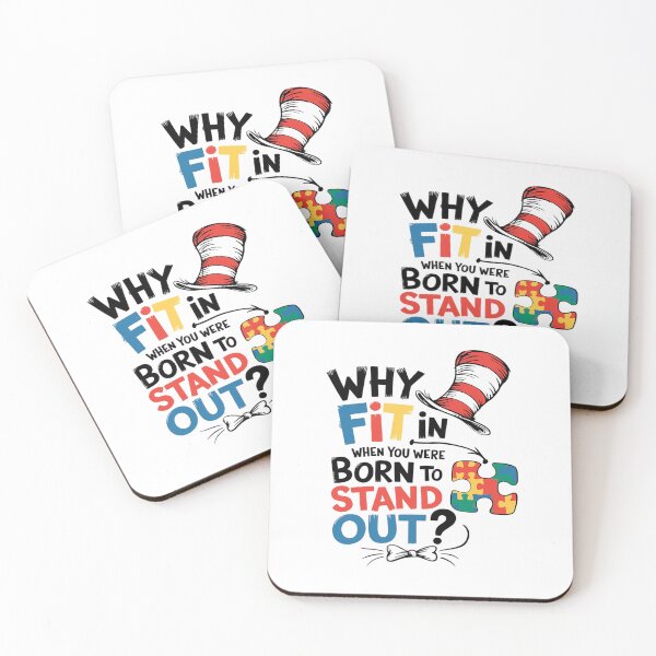 Item preview, Autism Awareness Why Fit In Doctor Teacher Cat In Hat Cool7  designed and sold by joyouartArt.