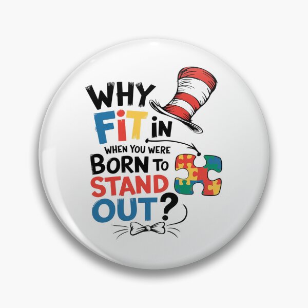 Item preview, Autism Awareness Why Fit In Doctor Teacher Cat In Hat Cool7  designed and sold by joyouartArt.