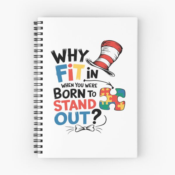 Item preview, Autism Awareness Why Fit In Doctor Teacher Cat In Hat Cool7  designed and sold by joyouartArt.