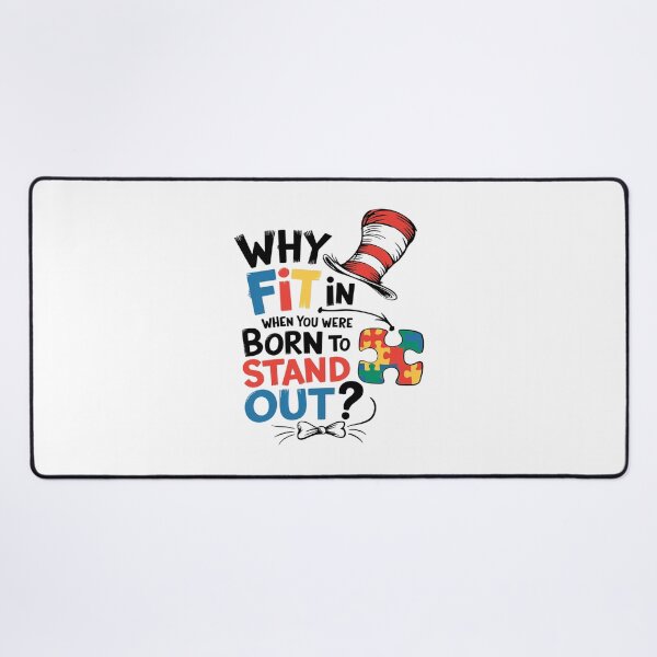 Item preview, Autism Awareness Why Fit In Doctor Teacher Cat In Hat Cool7 designed and sold by joyouartArt.