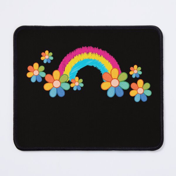 Item preview, Cute Rainbow with Floral Clouds - Minimalist Pride Line Art designed and sold by VibeArtShop.