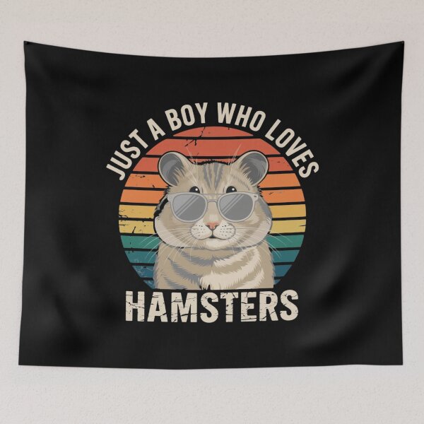 Item preview, Just A Boy Who Loves Hamsters Pet Owner Gift designed and sold by CORJIDOG-ART.