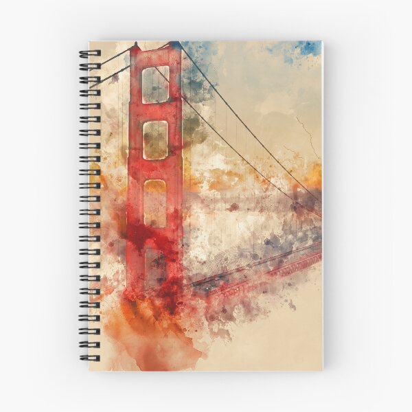 Item preview, Golden Gate Bridge - Watercolor designed and sold by AM FineArtPrints.