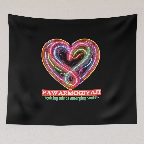 Item preview, Abstract Neon Heart Glow Art with pawarmogiyaji Branding designed and sold by Pawar1999.