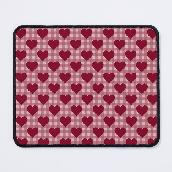 Item preview, Pink Gingham with Red Hearts designed and sold by KatelynDesigns-.