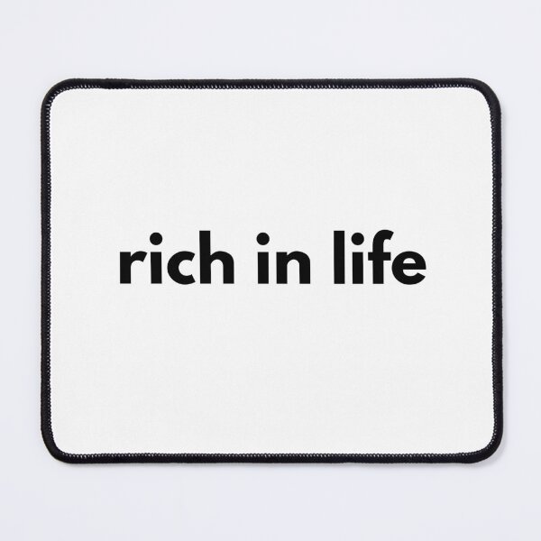 Item preview, Rich In Life Positive Minimalist Quote designed and sold by BoldTypeGoods.