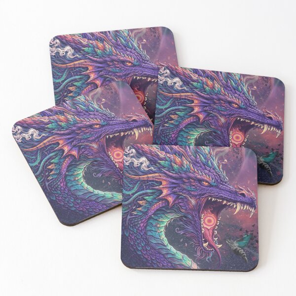 Item preview, Cosmic Dragon Head Space Fantasy Illustration designed and sold by satorindale.