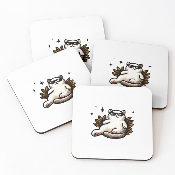 Item preview, Cool Lazy Cat With Sunglasses Illustration designed and sold by veritacasoo.